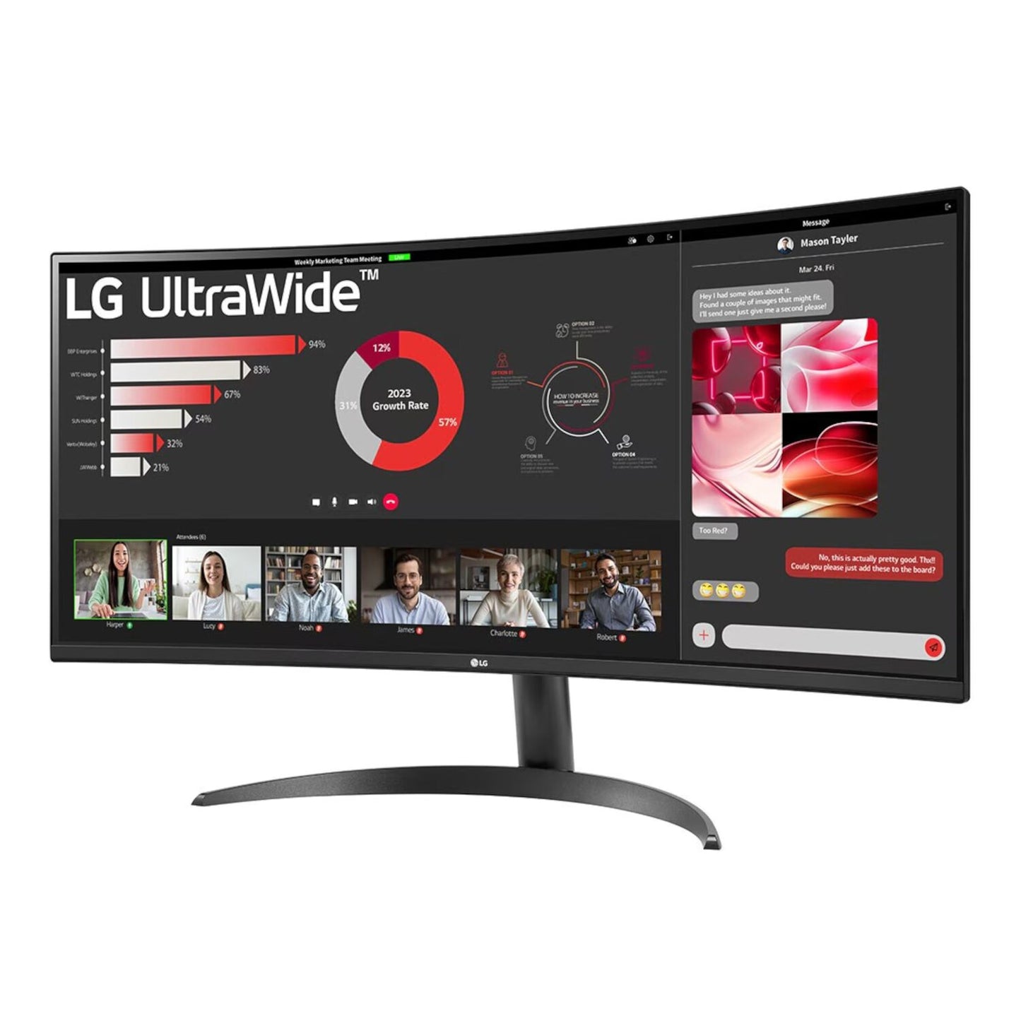 LG UltraWide 34″ QHD VA Curved Monitor 100Hz
