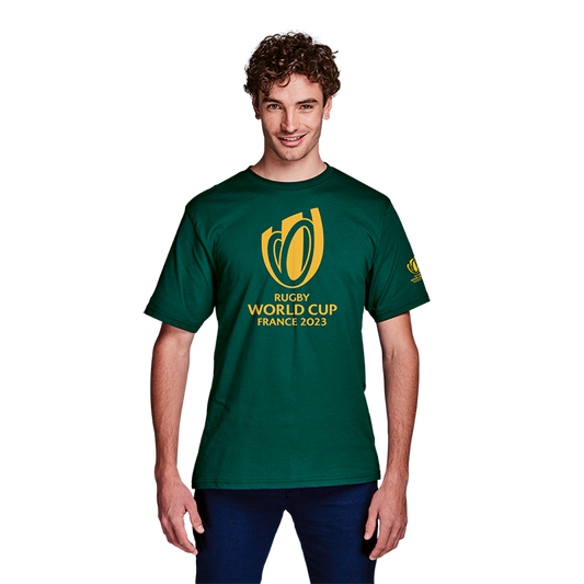 Single Jersey RWC 2023 Tee Gold Trophy Print Mens