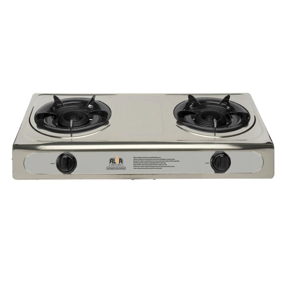 Alva Stainless Steel 2 Plate Gas Stove