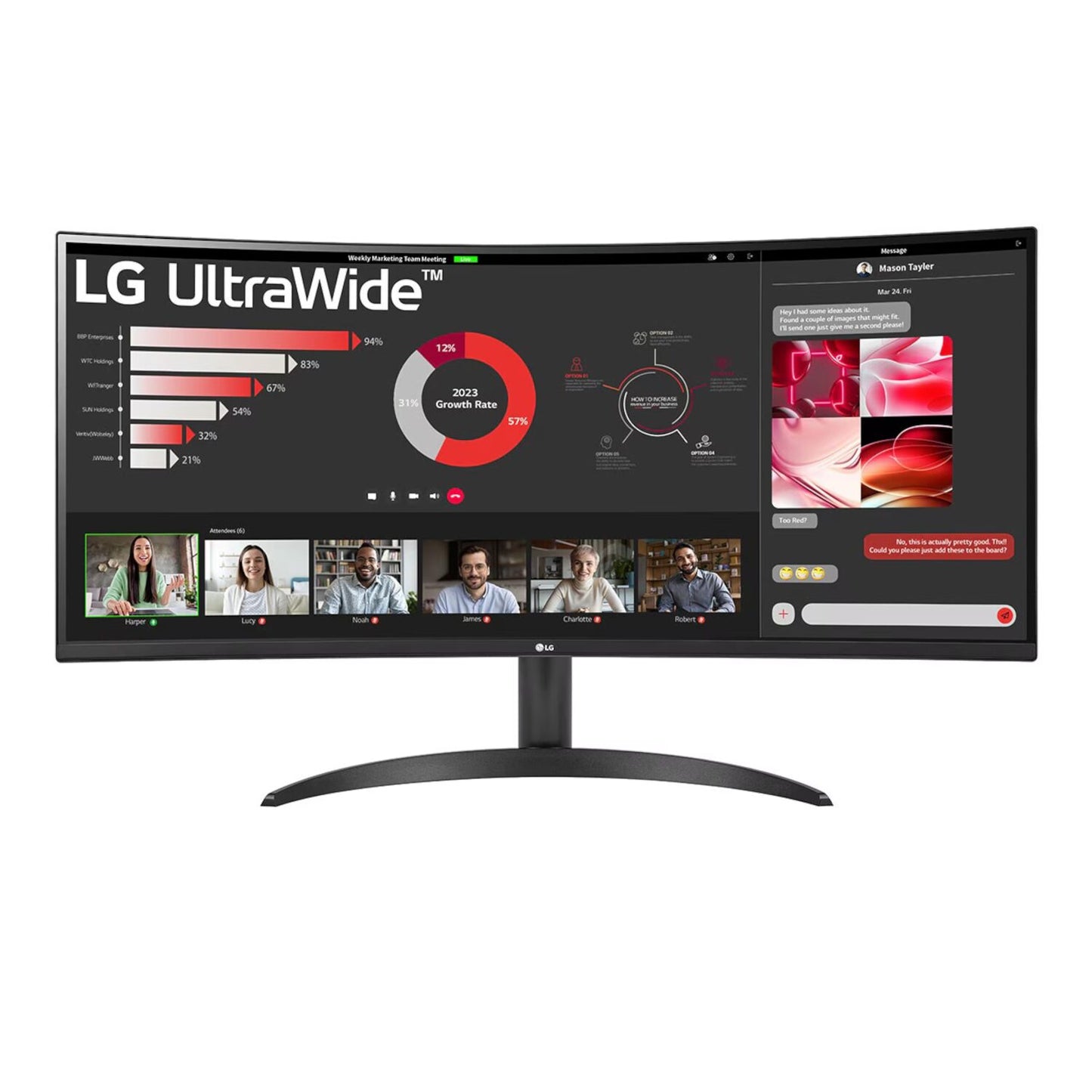 LG UltraWide 34″ QHD VA Curved Monitor 100Hz