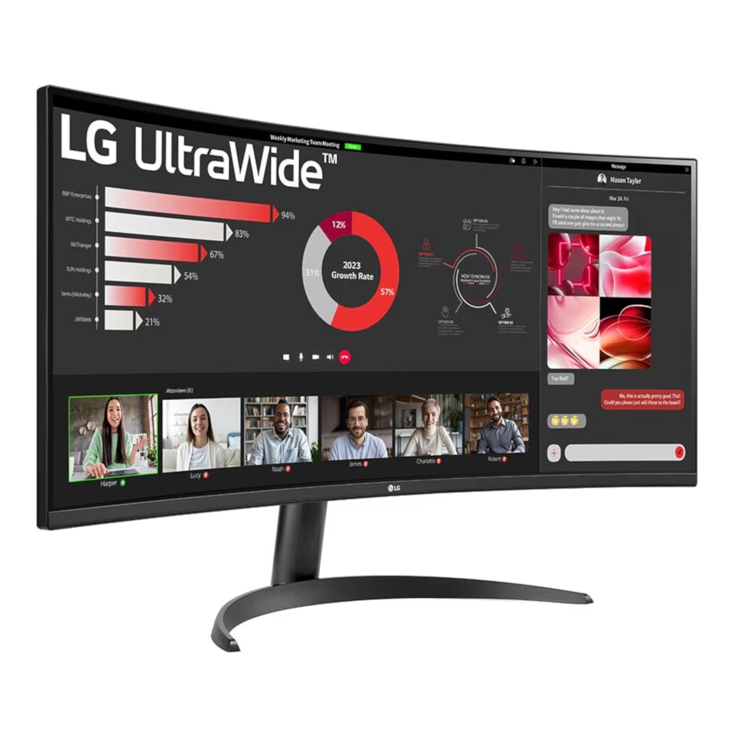 LG UltraWide 34″ QHD VA Curved Monitor 100Hz