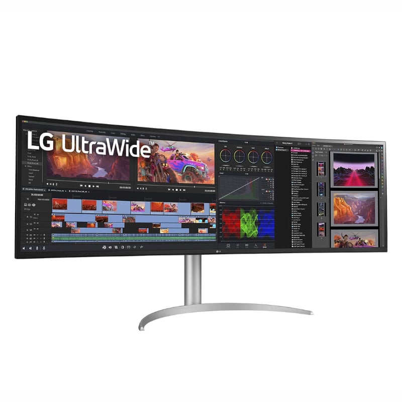 LG UltraWide 49″ Dual-QHD IPS Curved Monitor 144Hz with USB-C incl Speakers