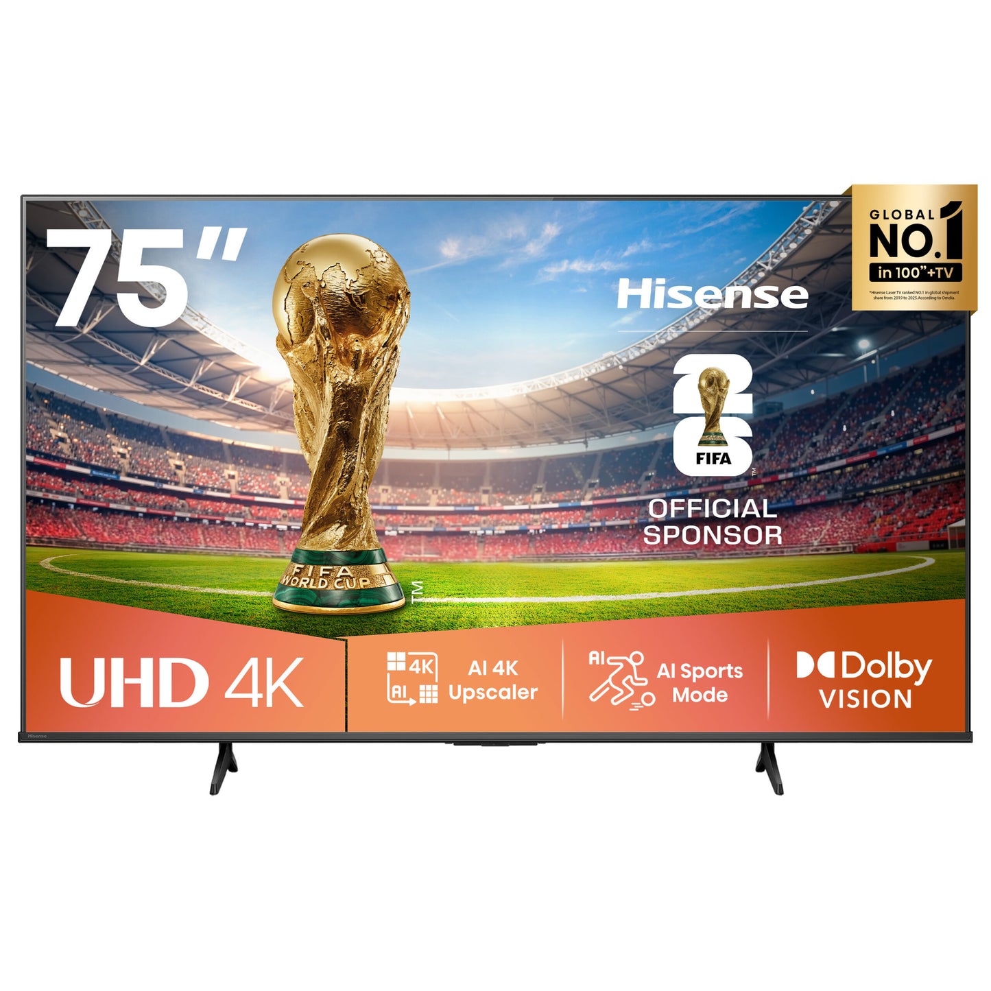 Hisense 75 Inch A6Q Ultra HD Smart TV