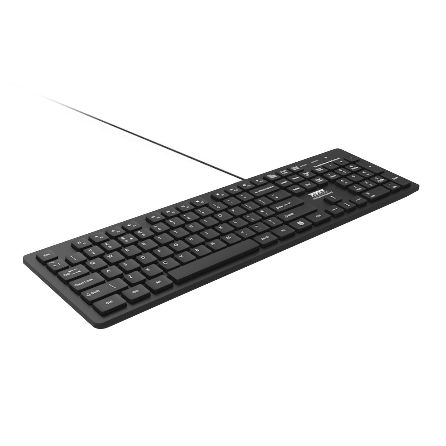 Port Connect Tough Office USB Keyboard – Black