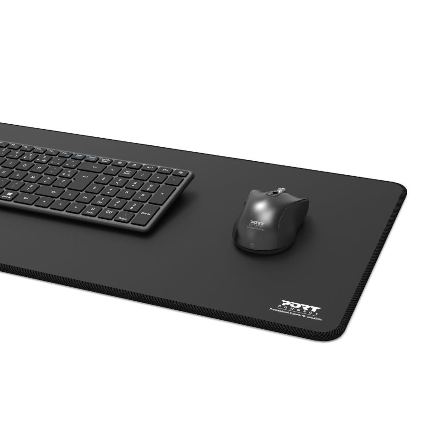 Port Connect Professional Desk Pad – Black (300 x 700mm)