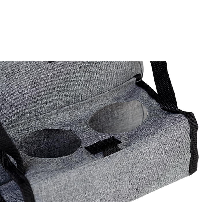 Cooler with Folding Cup Holders