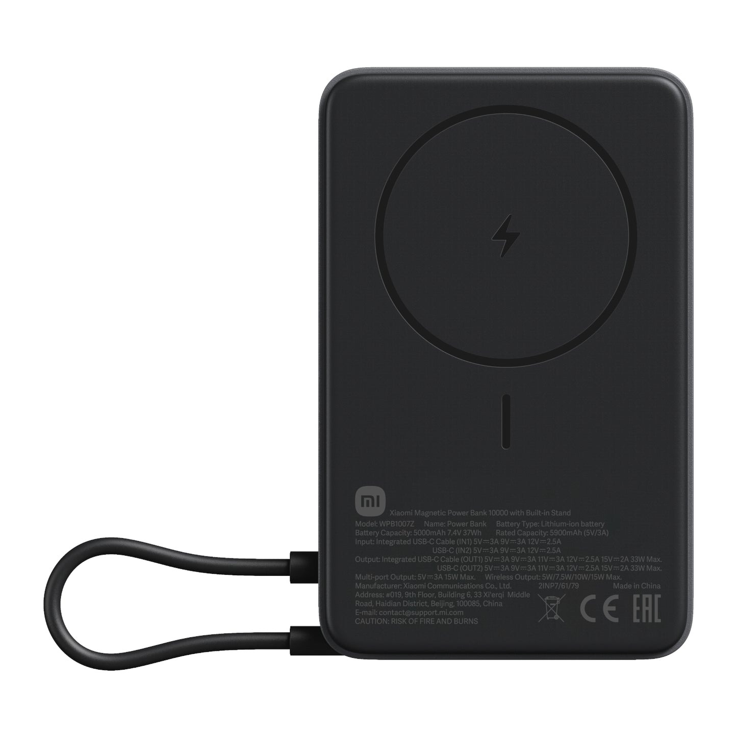 Xiaomi Magnetic Power Bank 10000 with Built-in Stand