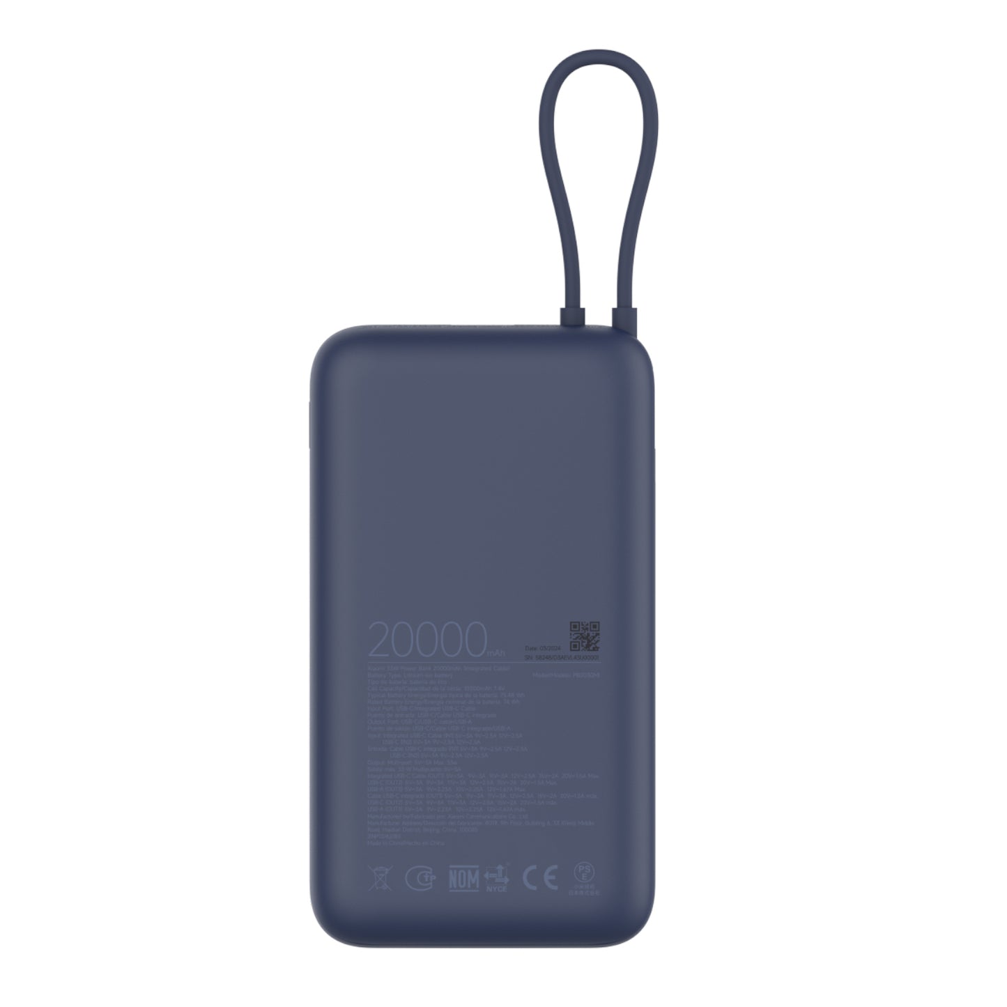 Xiaomi 33W Power Bank 20000mAh (Integrated Cable)