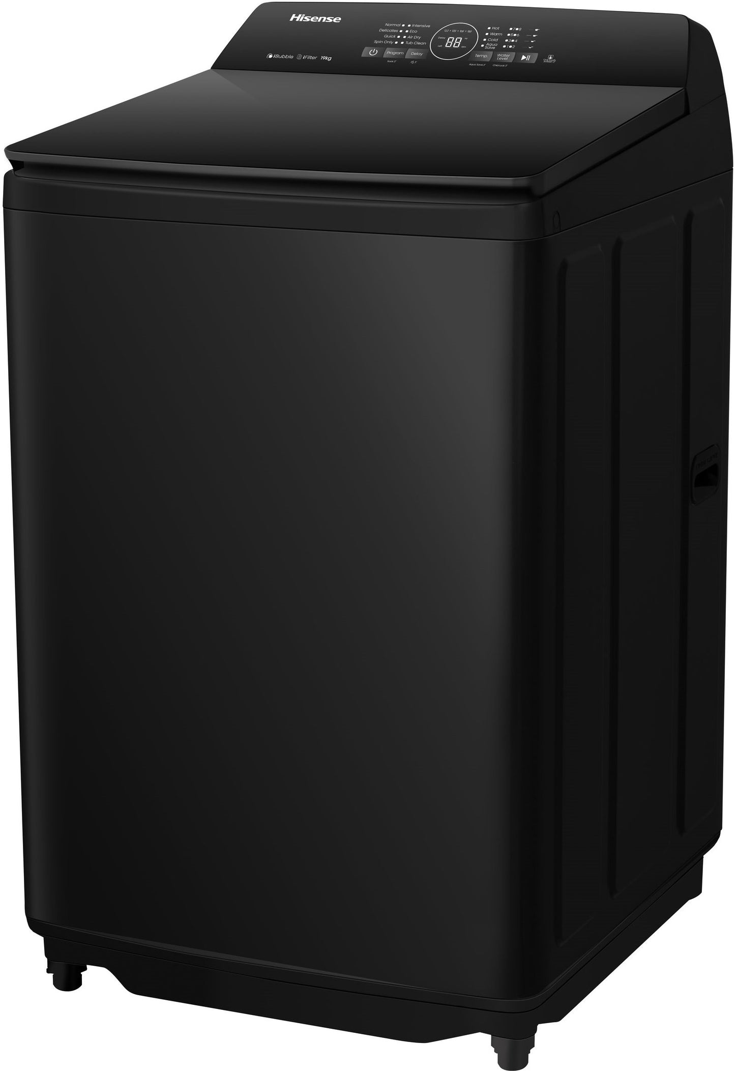 Hisense 18Kg Top Loader Washing Machine Black