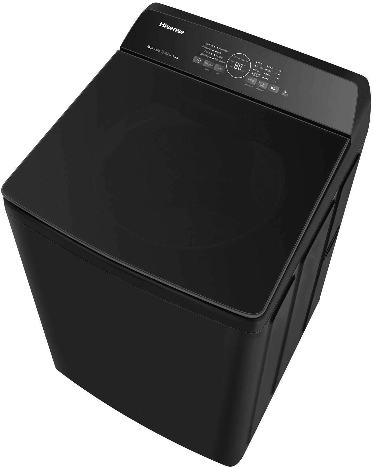 Hisense 18Kg Top Loader Washing Machine Black