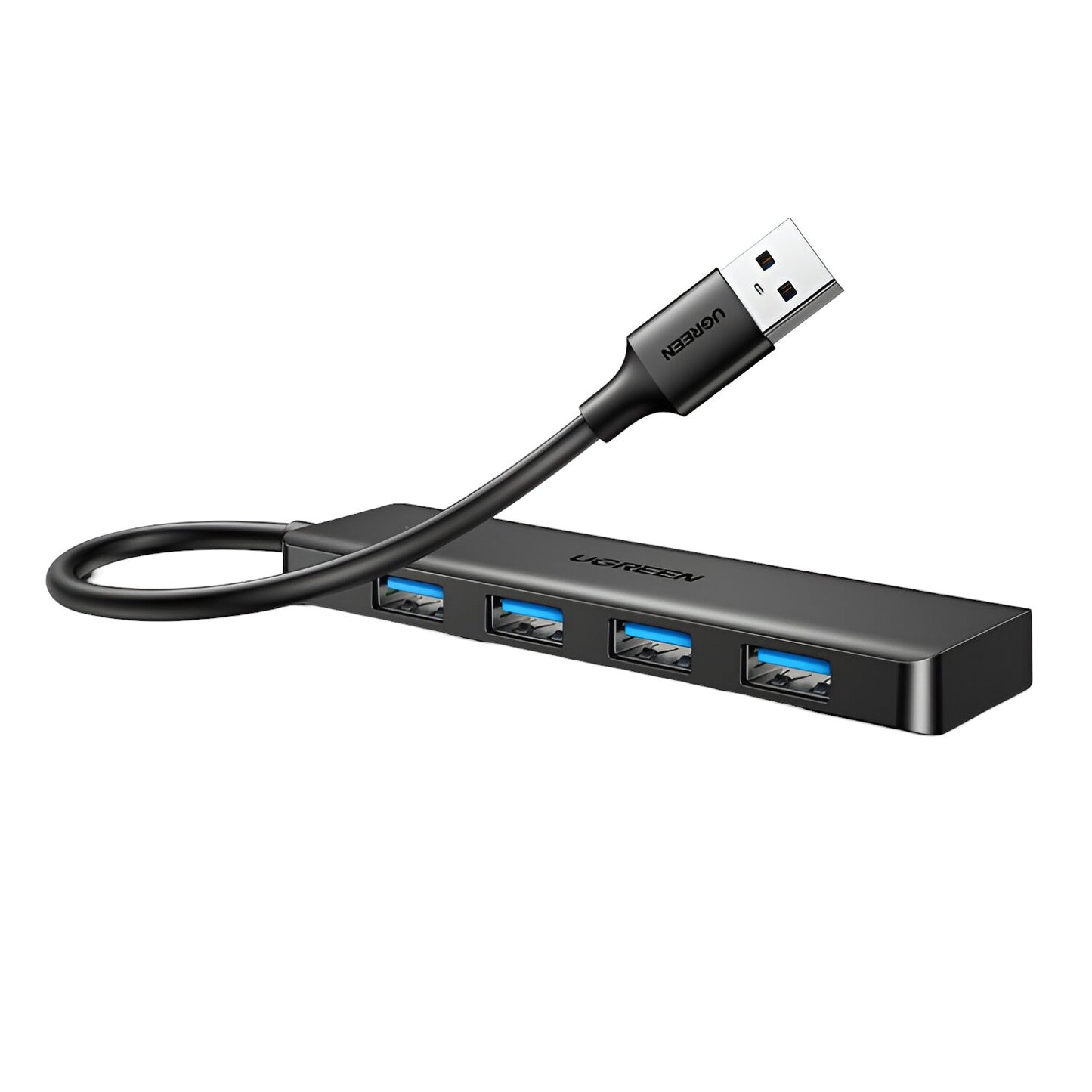 UGREEN 4-in-1 USB 3.0 Hub – High-Speed 5Gbps Data Transfer – Grey