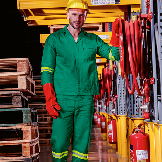Budget Poly Cotton Conti Suit with Reflective
