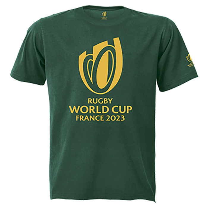 Single Jersey RWC 2023 Tee Gold Trophy Print Mens