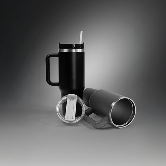 1.2L Double Walled Travel Mug with Straw