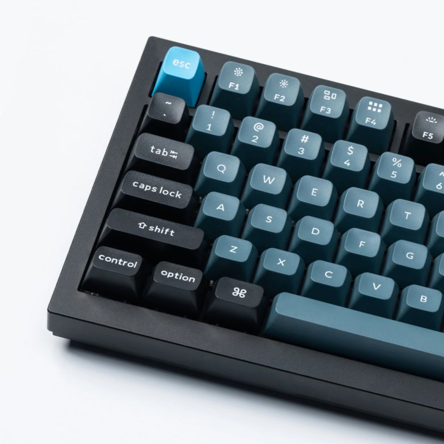 Keychron Double Shot KSA PBT Keycap Set – Dark Grey/Grey/Blue