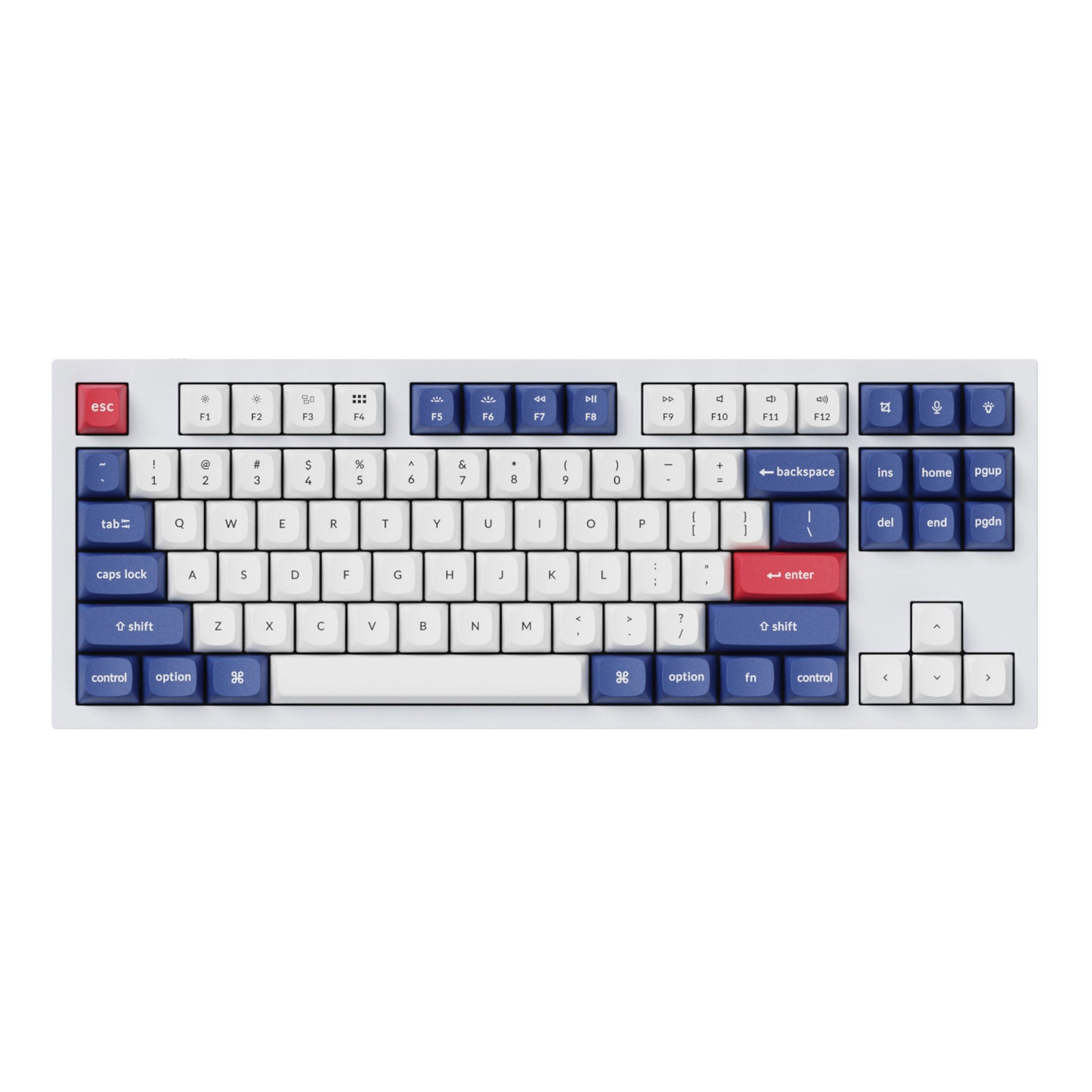 Keychron Double-Shot PBT OSA Keycap Set – Blue and White