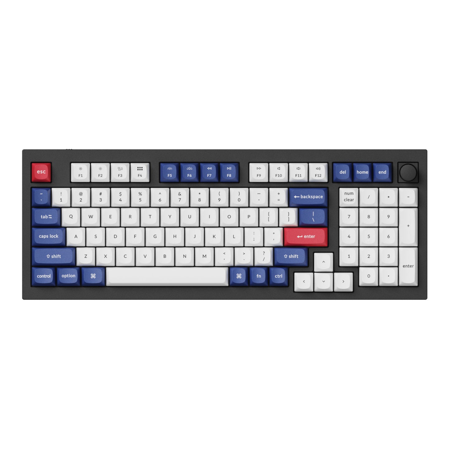 Keychron Double-Shot PBT OSA Keycap Set – Blue and White