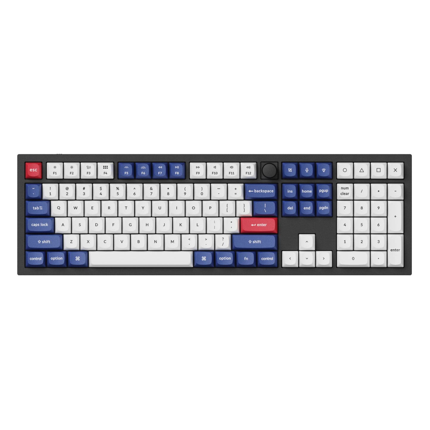 Keychron Double-Shot PBT OSA Keycap Set – Blue and White