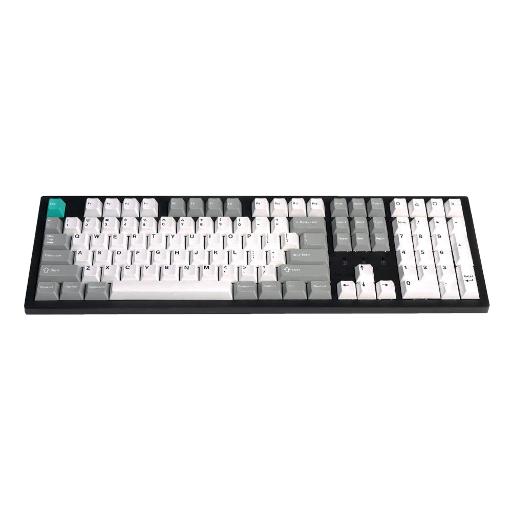 Keychron Cherry Profile Double Shot PBT Full Keycap Set – Grey/White/Mint