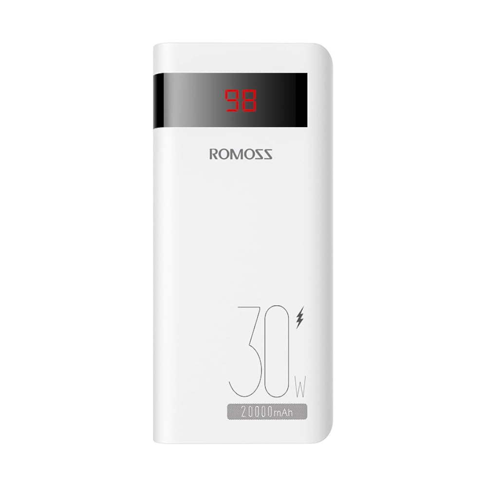 Romoss Sense 6PS Pro 20000mAh 30W Fast Charge Power Bank – White