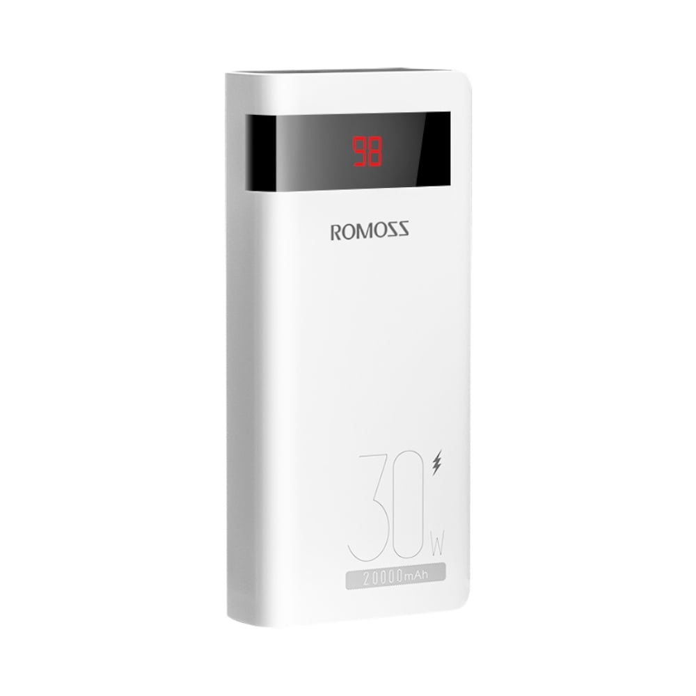 Romoss Sense 6PS Pro 20000mAh 30W Fast Charge Power Bank – White