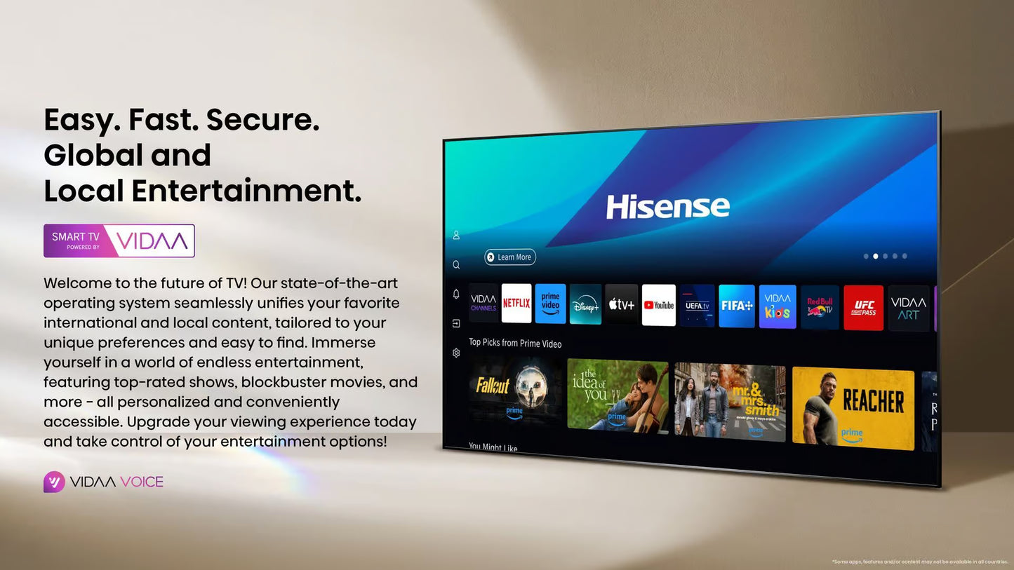 Hisense Q6Q 75 Inch QLED VIDAA Smart LED TV