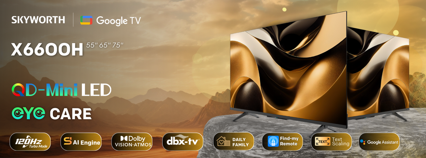 Skyworth 65 Inch 4k UHD MiniLED Google TV