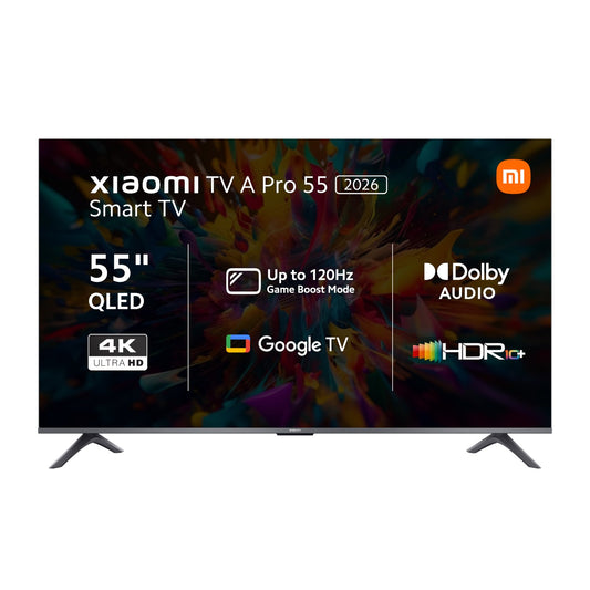 Xiaomi A Pro 55″ QLED 4K Smart TV (HDR10, Google TV, Dolby Audio, 60Hz)