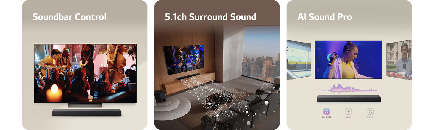 LG S65TR 600W 5.1 Channel Soundbar With Subwoofer