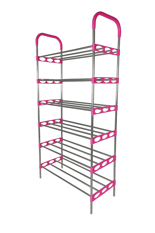 Nordic Wind 6 Tier 18 Shoe Steel Rack