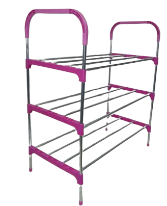 Nordic Wind Cross 3 Tier 12 Shoe Steel Rack