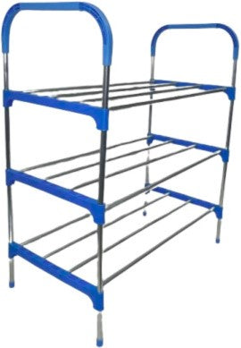 Nordic Wind Cross 3 Tier 12 Shoe Steel Rack