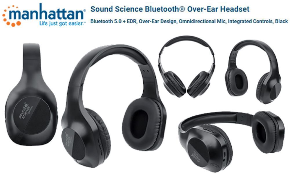 Manhattan Sound Science Bluetooth Over Ear Headset