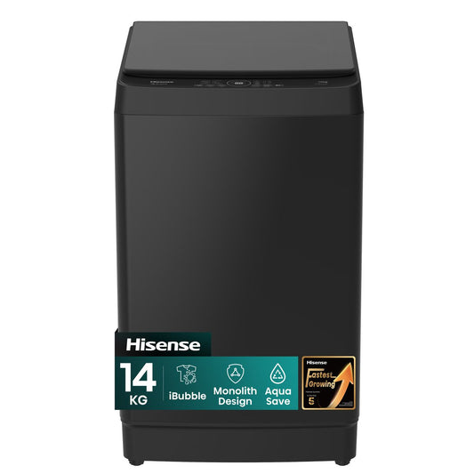 Hisense 14Kg Premium Black Top Loader