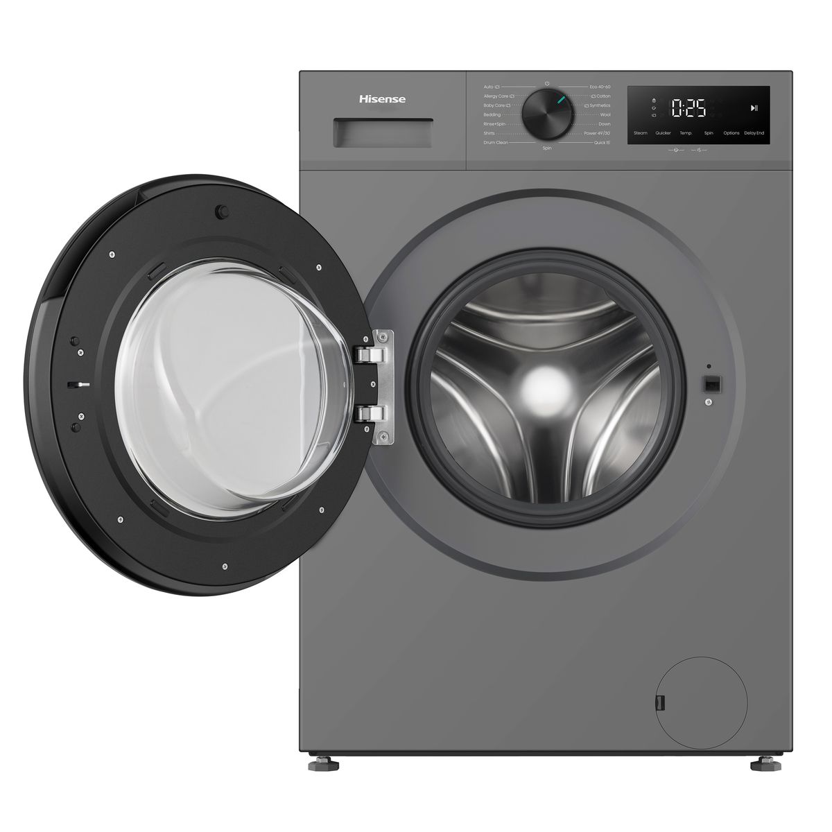 Hisense Silver 7kg Front Loader Washing Machine