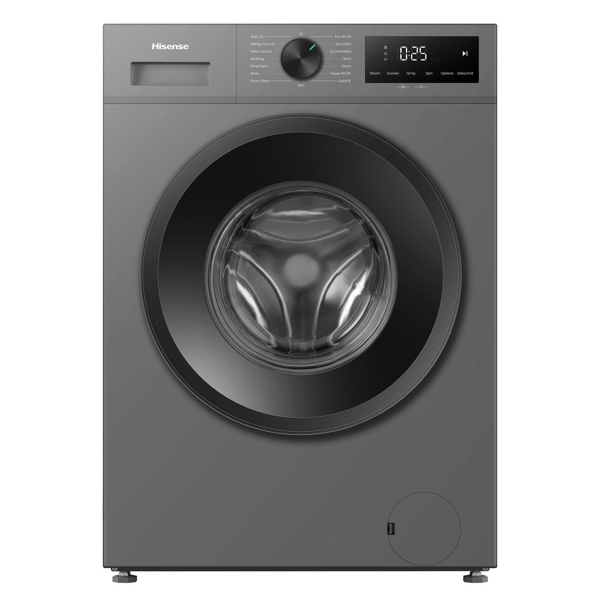 Hisense Silver 7kg Front Loader Washing Machine