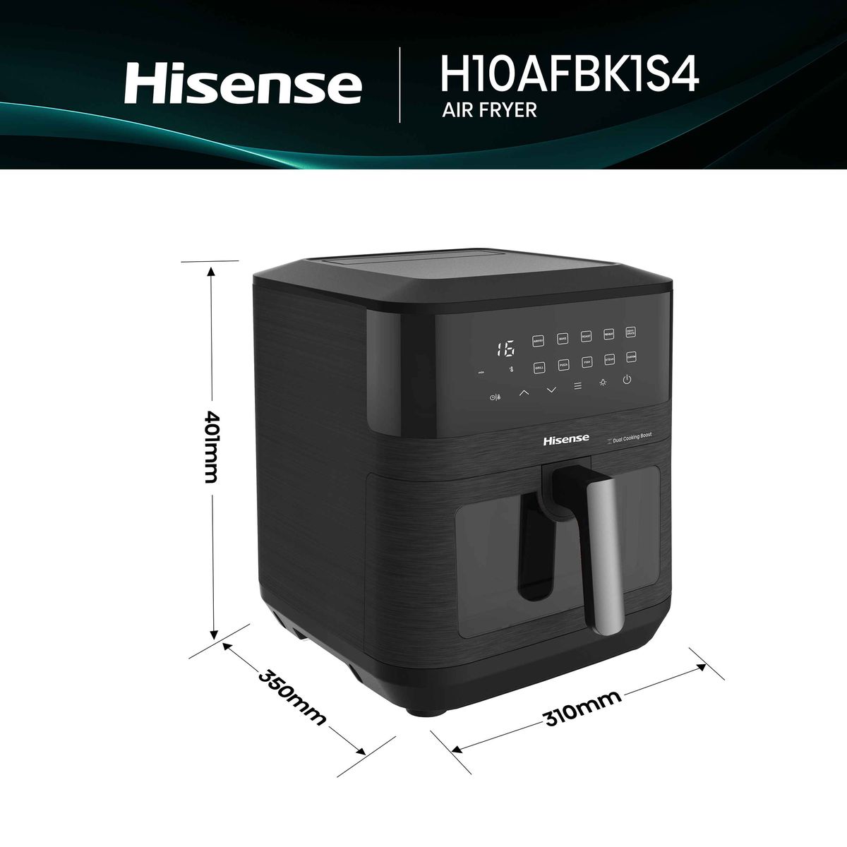 Hisense 10 Litres Single Door Air Fryer