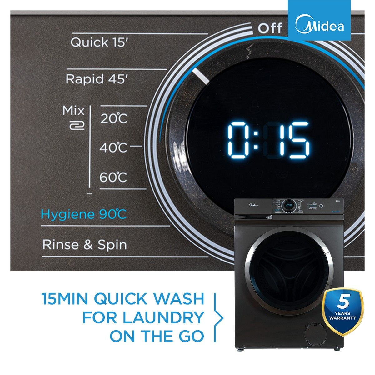 Midea 6kg Front Loader Washing Machine
